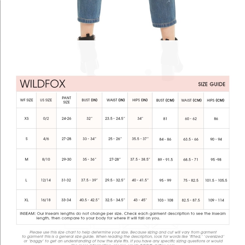 NWT WILFOX Baggy Crop Jean. - Picture 3 of 3